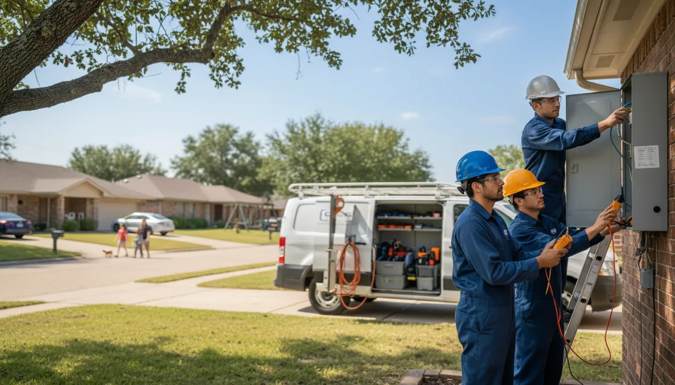 Certified electrician providing emergency electrical services in Weston, GA